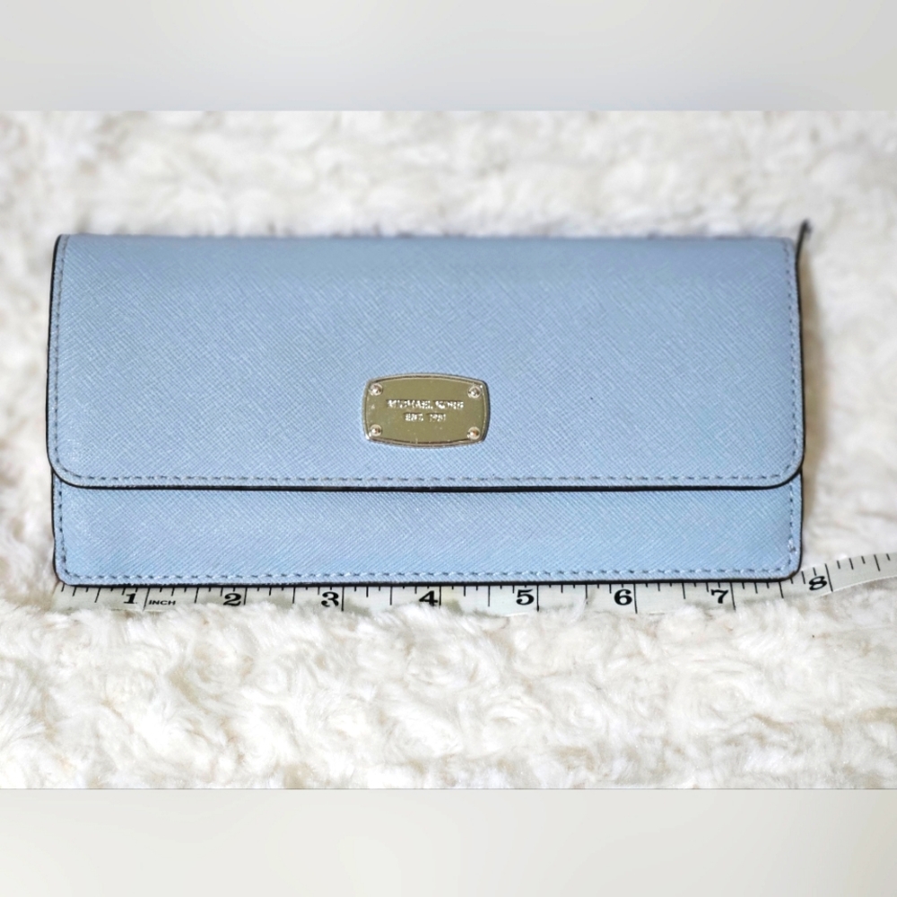 Michael Kors light blue wallet